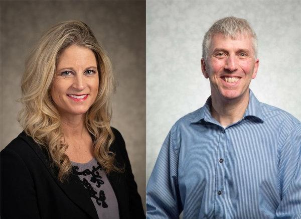 composite photo of Jeff Kelly Lowenstein, left, and Ranelle Brew
