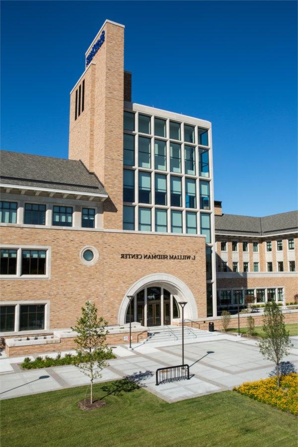 Exterior shot of Seidman College of Business